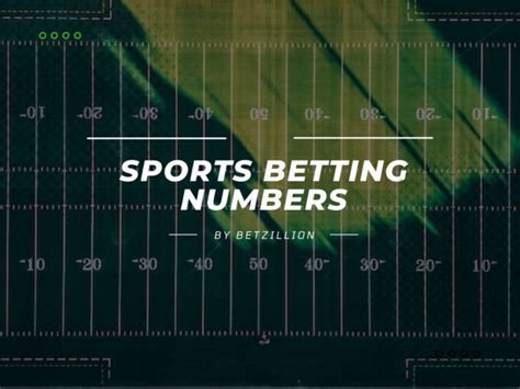 sports bet numbers